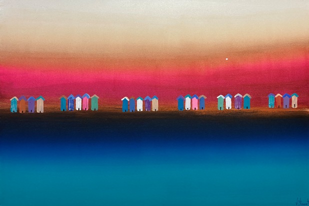 'Huts of Colour' by artist Victoria Stewart